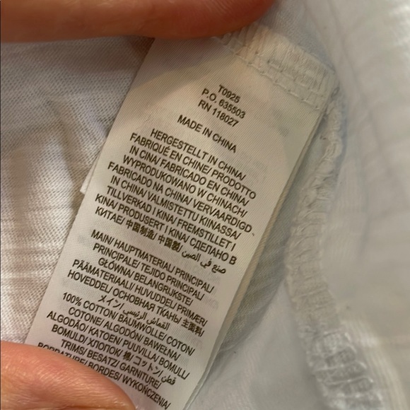 White Lace-Trimmed Women's Top - Picture 4 of 4